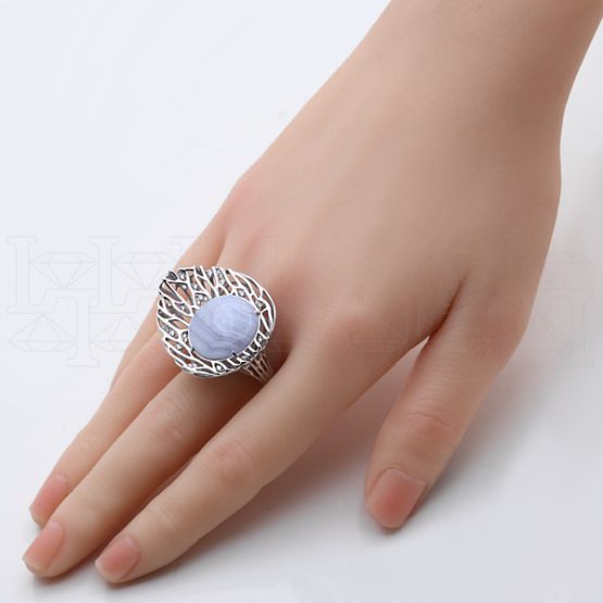 Фото - Кольцо из белого золота с бриллиантами из коллекции "Шамора" R9724-14964 (452)