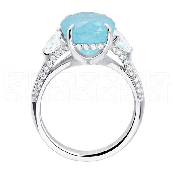 Фото - Кольцо из белого золота с бриллиантами из коллекции "580" R10209-16231 (580)