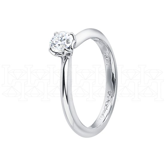 Фото - Кольцо из белого золота с бриллиантом из коллекции "Помолвка" R10160-15993 (514)