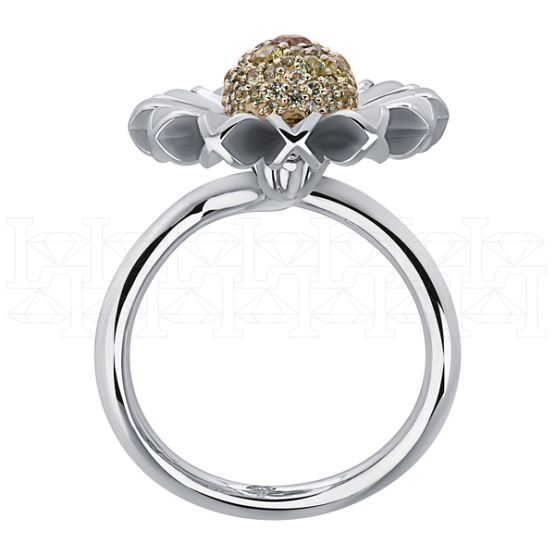 Фото - Кольцо из цветного золота с цитрином из коллекции "Русское поле" R9679-14874 (715)