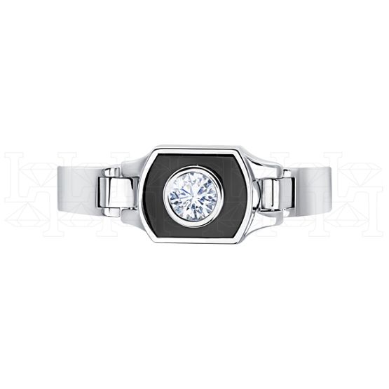 Фото - Кольцо из белого золота с пикированным бриллиантом из коллекции "Современные" R9225-13439 (332)