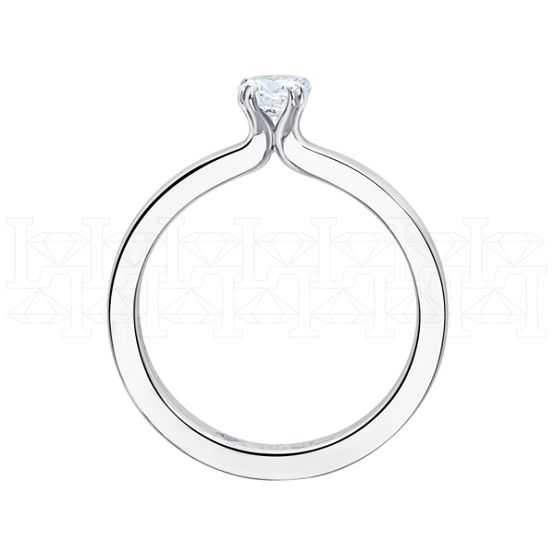 Фото - Кольцо из белого золота с бриллиантом из коллекции "Помолвка" R10163-15997 (515)