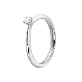 Кольцо из белого золота с бриллиантом из коллекции "Помолвка" R10154-15987 (515)