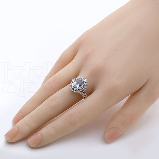 Фото - Кольцо из белого золота R9855-15297 (453)