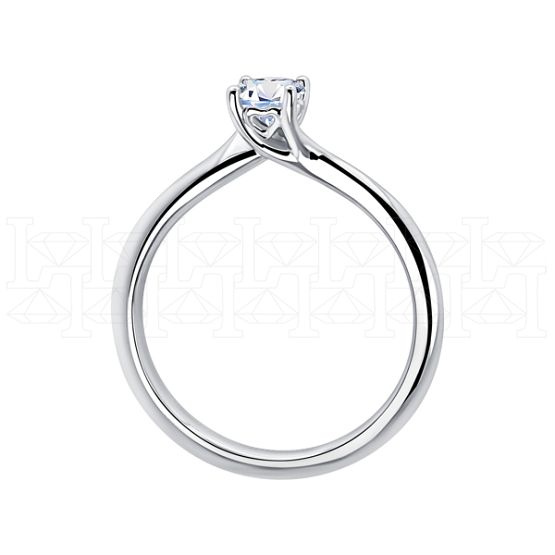 Фото - Кольцо из белого золота с бриллиантом из коллекции "Помолвка" R10156-15989 (514)