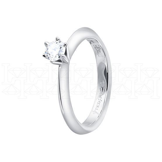 Фото - Кольцо из белого золота с бриллиантом из коллекции "Помолвка" R10172-16009 (514)