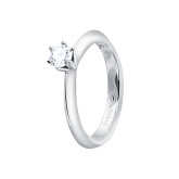Кольцо из белого золота с бриллиантом из коллекции "Помолвка" R10172-16009 (514)