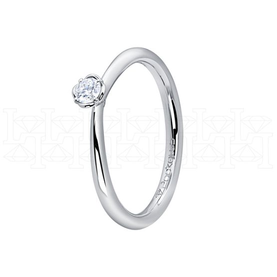Фото - Кольцо из белого золота с бриллиантом из коллекции "Помолвка" R10151-16046 (515)