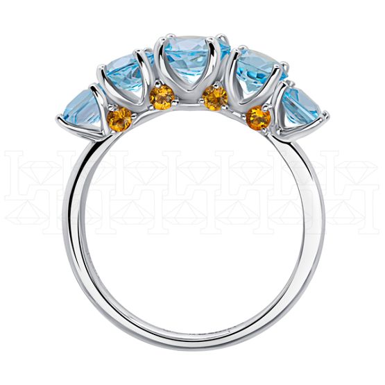 Фото - Кольцо из белого золота с из коллекции "Акварель" R8339-13480 (420)