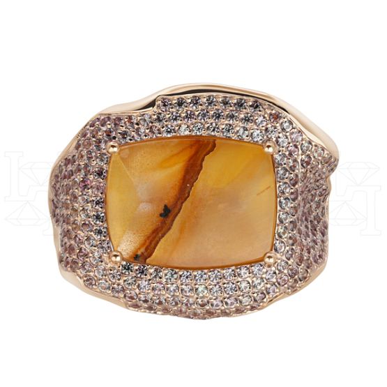 Фото - Кольцо из рыжего золота из коллекции "Часы Дали" R9753-15020 (800)