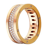 Кольцо из рыжего золота с бриллиантами R6942-9889 (812)