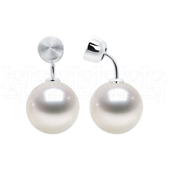 Фото - Серьги из белого золота с жемчугом из коллекции "Завтрак у Тиффани" E8216-16291 (662)