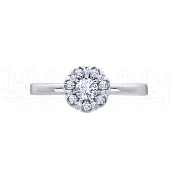 Фото - Кольцо из белого золота с бриллиантом из коллекции "786" R9131-13304 (786)