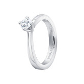 Кольцо из белого золота с бриллиантом из коллекции "Помолвка" R10169-16005 (514)