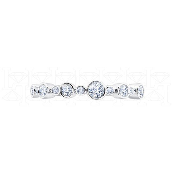 Фото - Кольцо из белого золота с бриллиантами из коллекции "Традиционные" R5928-15596 (245)