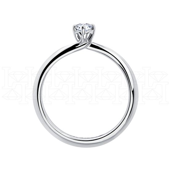 Фото - Кольцо из белого золота с бриллиантом из коллекции "Помолвка" R10158-15991 (515)