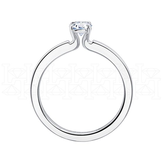Фото - Кольцо из белого золота с бриллиантом из коллекции "Помолвка" R10161-15994 (514)