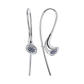 Серьги из белого золота с цветными сапфирами E7095-9741 (805)