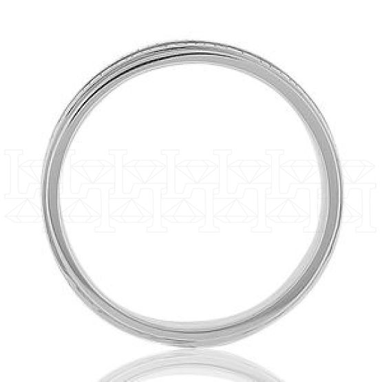 Фото - Кольцо двойное из белого золота с бриллиантом из коллекции "Двойные обручальные кольца" VDR.A2840 (242)