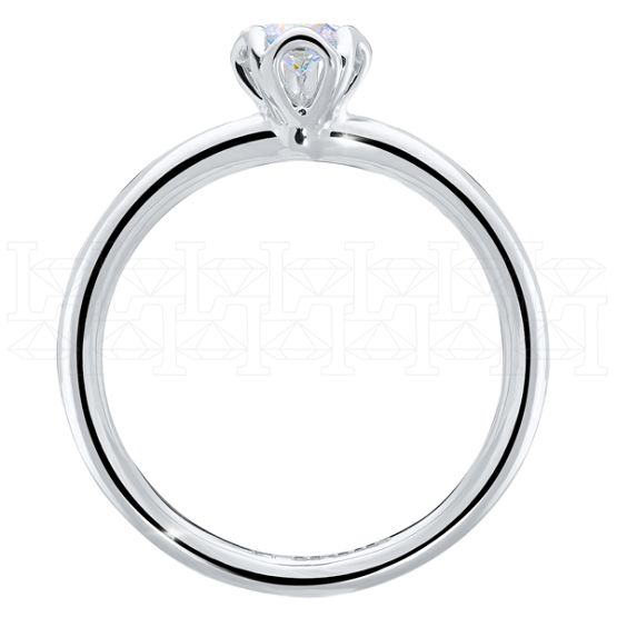 Фото - Кольцо из белого золота с бриллиантом из коллекции "Помолвка" R8681-12390 (515)