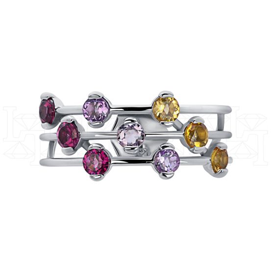 Фото - Кольцо из белого золота с цитрином из коллекции "Candy" R9665-14815 (563)