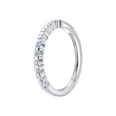 Кольцо из белого золота с бриллиантами из коллекции "Обручальные кольца с дорожкой" R9158-13371 (241)
