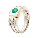 Кольцо из цветного золота с изумрудом из коллекции "Современные" R2232-16487 (332)