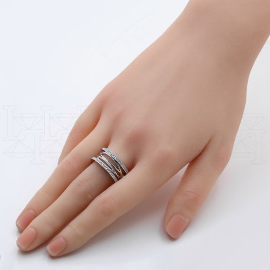 Фото - Кольцо из белого золота с бриллиантами R9779-15089 (812)