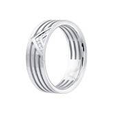 Кольцо из белого золота с бриллиантами из коллекции "Парные обручальные кольца" R8866-12729 (210)