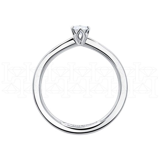 Фото - Кольцо из белого золота с бриллиантом из коллекции "Помолвка" R10147-15980 (515)