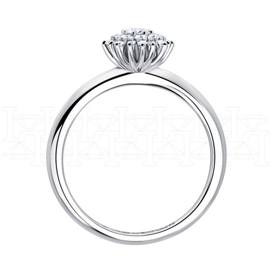 Фото - Кольцо из белого золота с бриллиантом из коллекции "786" R9124-13297 (786)