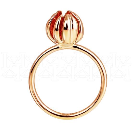 Фото - Кольцо-неделька из рыжего золота с цитрином и бриллиантом R5130-6982 (161)