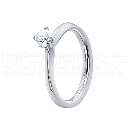 Фото - Кольцо из белого золота с бриллиантом из коллекции "Помолвка" R10123-15926 (513)