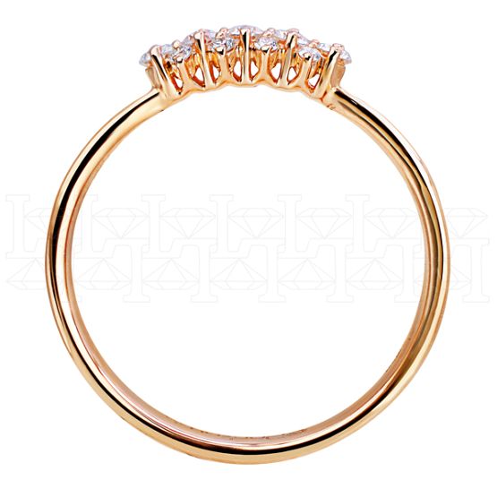Фото - Кольцо из белого золота с бриллиантами из коллекции "Обручальные кольца с дорожкой" R3751-4445 (241)