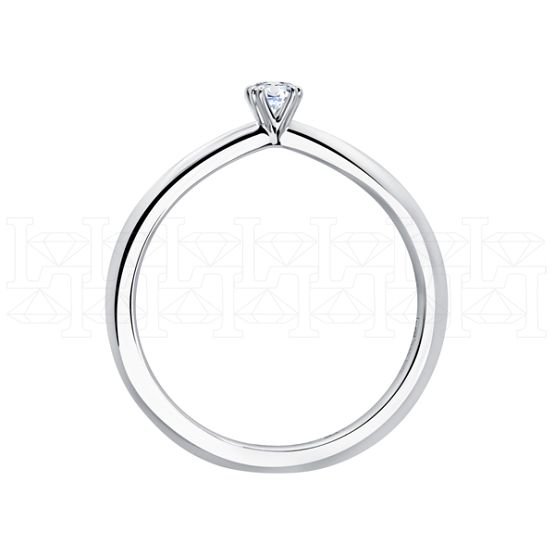 Фото - Кольцо из белого золота с бриллиантом из коллекции "Помолвка" R10154-15987 (515)