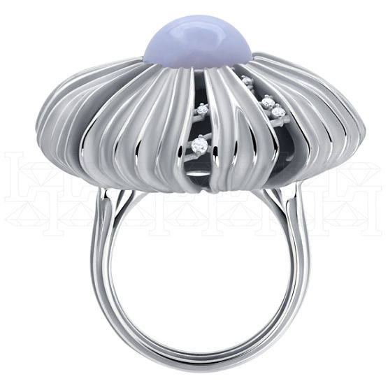 Фото - Кольцо из белого золота с бриллиантами из коллекции "Шамора" R9730-14970 (452)