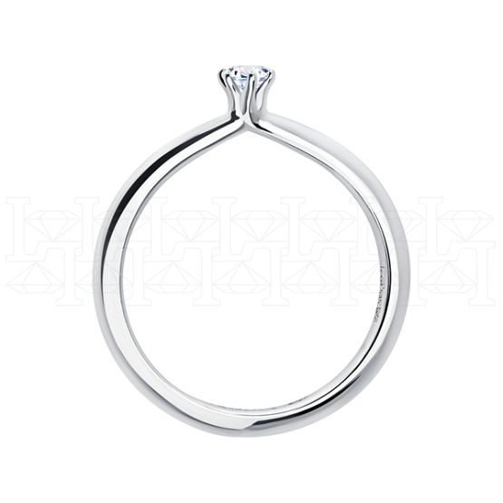 Фото - Кольцо из белого золота с бриллиантом из коллекции "Помолвка" R10157-16030 (515)