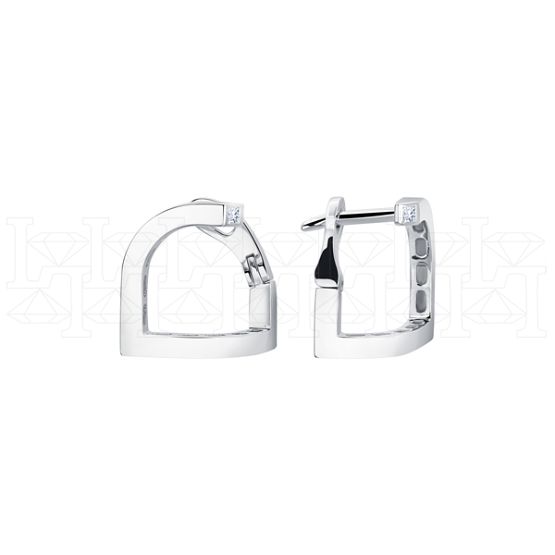 Фото - Серьги конго из рыжего золота с бриллиантами E8359-11733 (807)