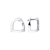 Серьги конго из рыжего золота с бриллиантами E8359-11733 (807)