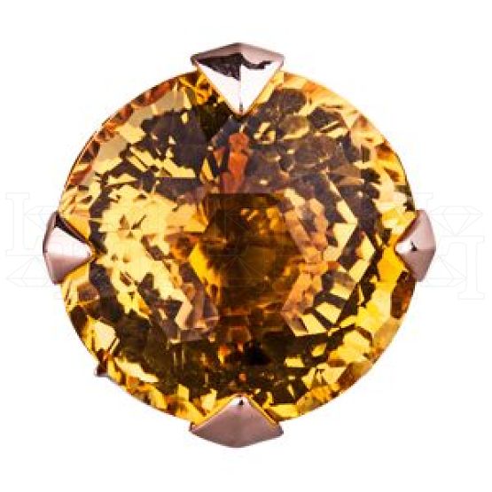 Фото - Кольцо из рыжего золота с бриллиантами из коллекции "Флер де Лиз" R1400-1371 (734)