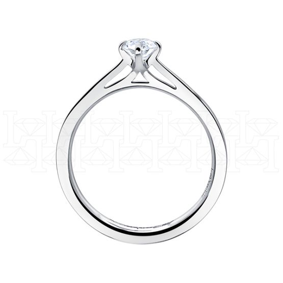 Фото - Кольцо из белого золота с бриллиантом из коллекции "Помолвка" R10141-15974 (514)