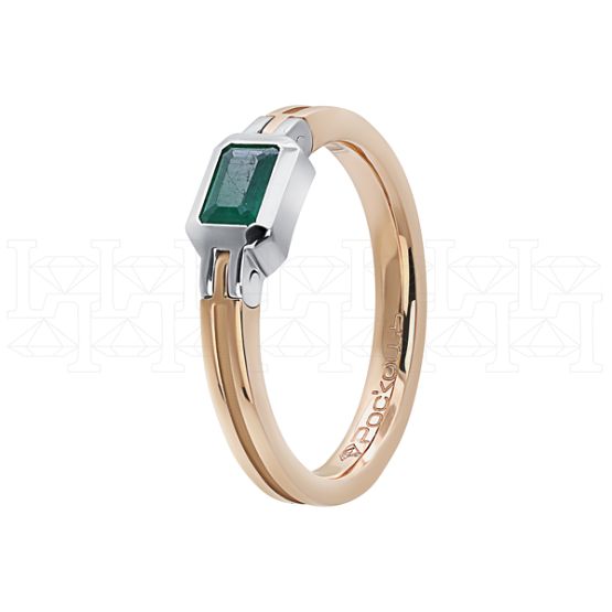 Фото - Кольцо из цветного золота с изумрудом из коллекции "Современные" R3334-15182 (332)
