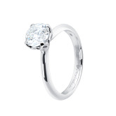 Кольцо из белого золота с бриллиантом из коллекции "Помолвка" R10160-16317 (512)