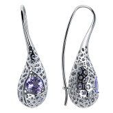 Серьги из белого золота E9852-15292 (453)