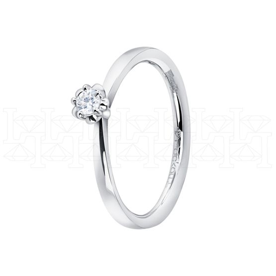 Фото - Кольцо из белого золота с бриллиантом из коллекции "Помолвка" R10185-16050 (515)