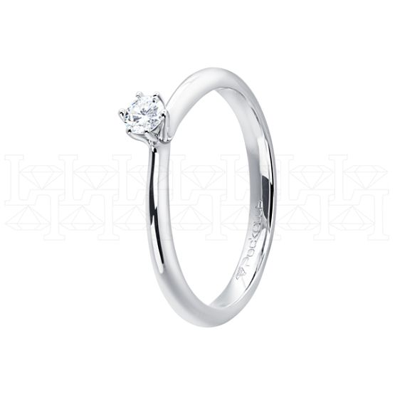 Фото - Кольцо из белого золота с бриллиантом из коллекции "Помолвка" R10159-15992 (515)