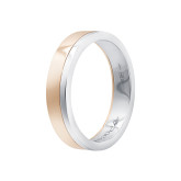 Кольцо спиннер из рыже-белого золота из коллекции "Парные обручальные кольца" R10208-16110 (210)