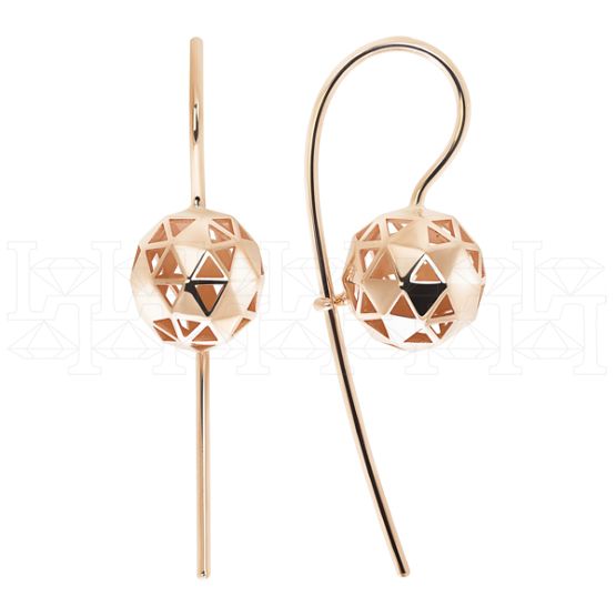 Фото - Серьги из рыжего золота E6704-9197 (803)