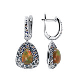 Серьги из белого золота E9833-15240 (453)