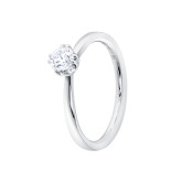 Кольцо из белого золота с бриллиантом из коллекции "Помолвка" R10150-15983 (514)
